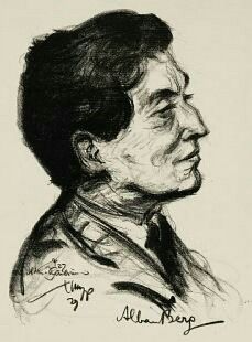 Porträt von Alban Berg von Emil Stumpp