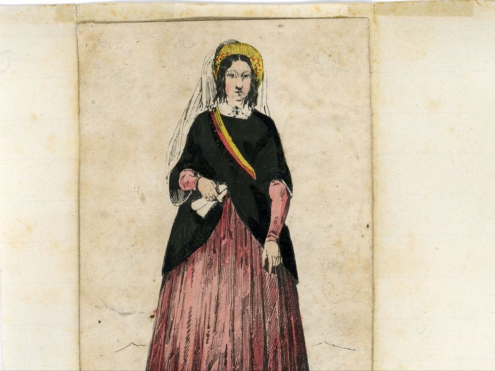 Zeichnung von Amalie Struve